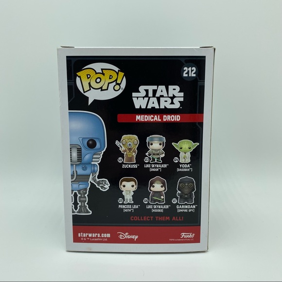 NEW! Funko Pop! Star Wars Medical Droid #212 Vinyl Figure Walgreens Exclusive - Picture 2 of 5